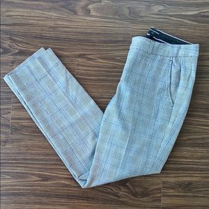 Banana Republic Plaid Grey Ryan Pants Size 2